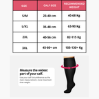 Calcetines de compresión Vitalis™ (sin dedos) (15-20 mmHg)