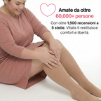 Meias de compressão Vitalis™ (Clássicas) (15-20 mmHg)