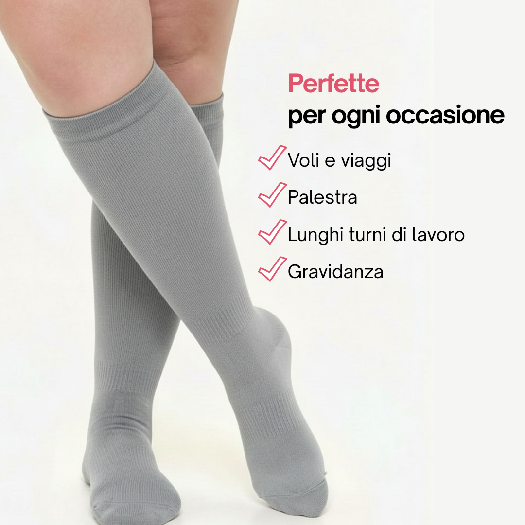 Meias de compressão Vitalis™ (Clássicas) (15-20 mmHg)