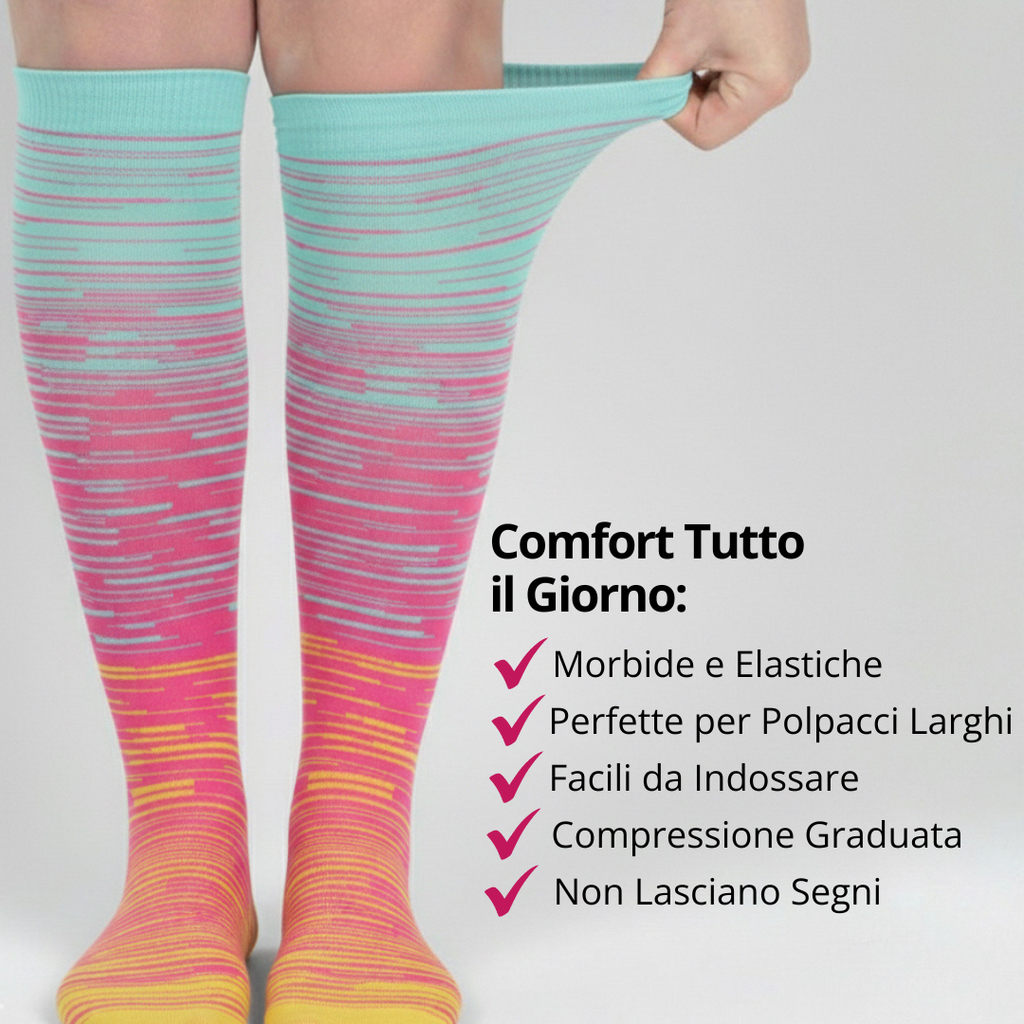 Vitalis™ Compression socks (stripes) (15-20 mmHg)