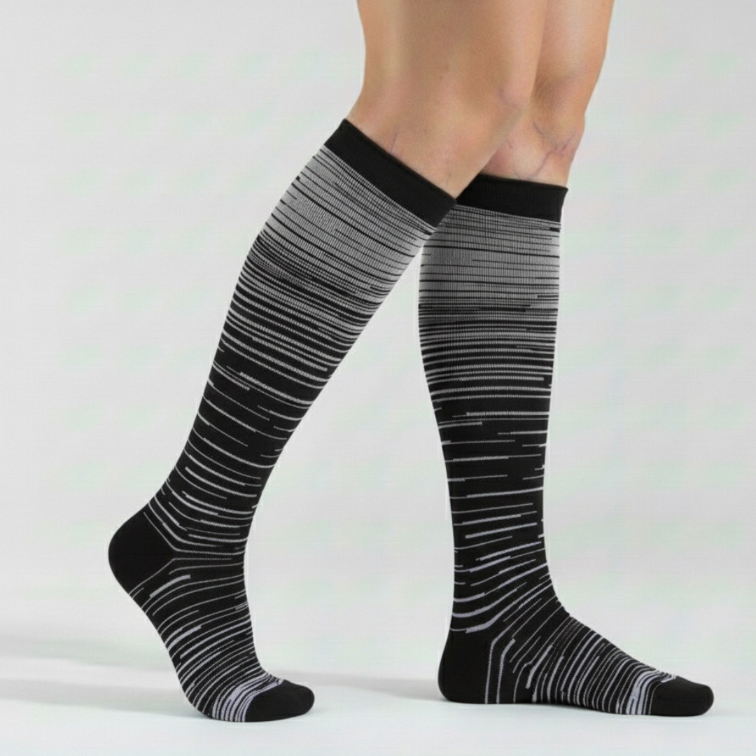 Vitalis™ Compression socks (stripes) (15-20 mmHg)