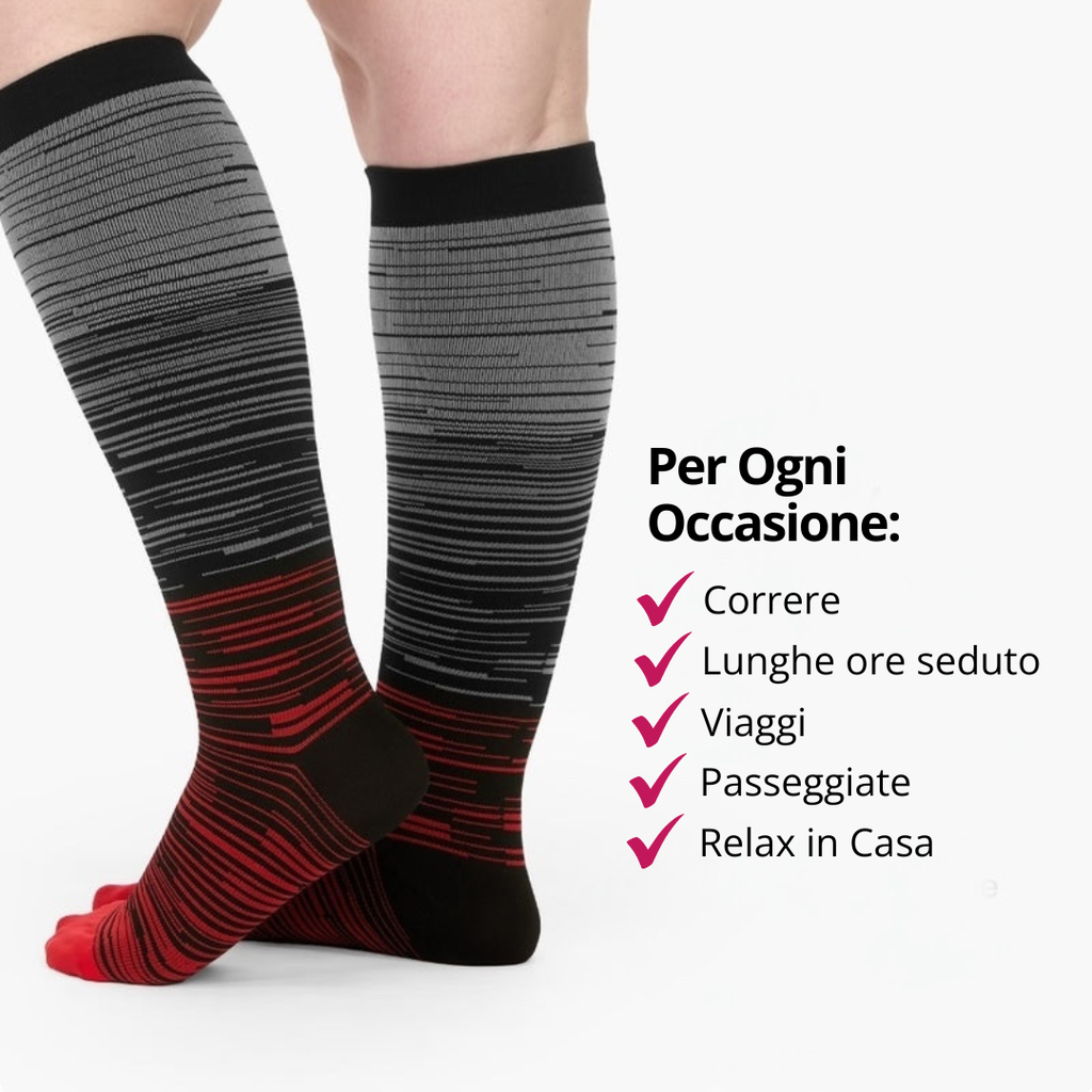 Vitalis Compression socks (stripes) (15-20 mmHg)