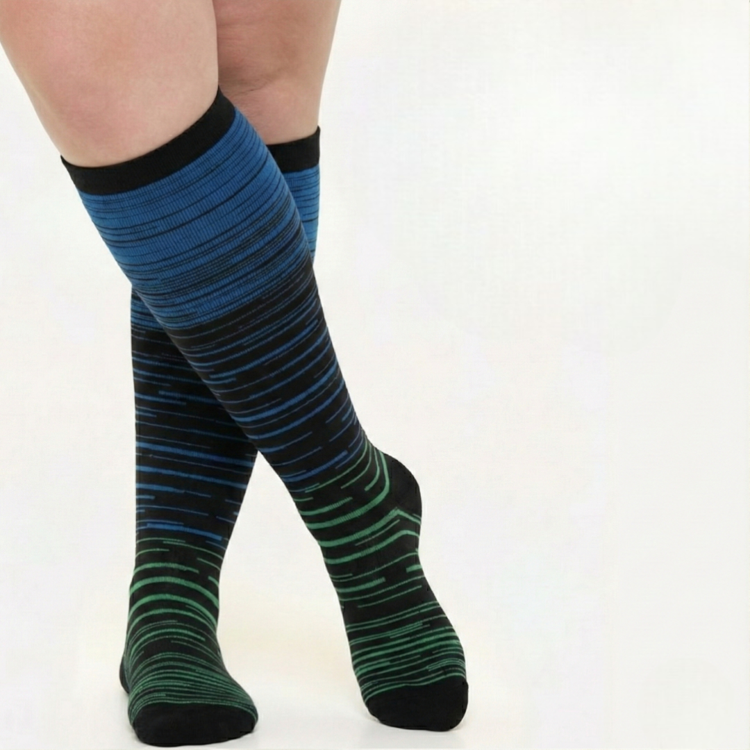 Vitalis™ Compression socks (stripes) (15-20 mmHg)