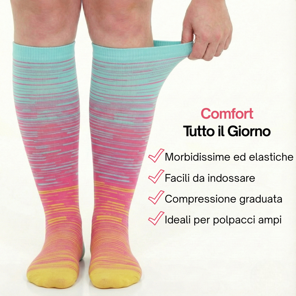 Vitalis™ Compression socks (stripes) (15-20 mmHg)