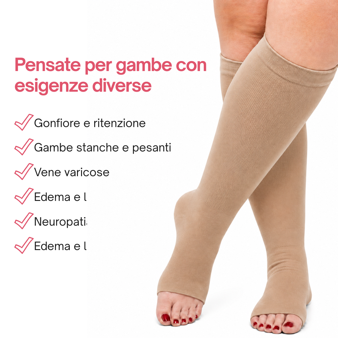 Vitalis™ Compression socks (Toeless) (15-20 mmHg)